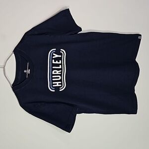 Hurley medium dark blue short sleeve shirt
